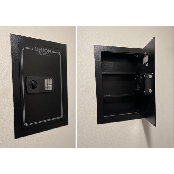 Electronic Digital Wall Safe Steel Hidden Security Box Secure Home Security NEW