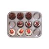 Fox Run Muffin and Cupcake Pan, 12 Standard Cup, Stainless Steel
