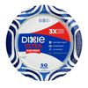 Dixie Ultra Compostable Paper Plates, 10 in, 50 Count, 3X Stronger, Multicolor,
