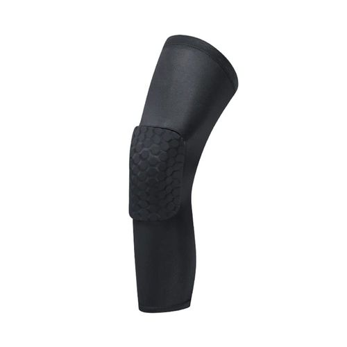 LARDROK Breathable Basketball Shooting Sport Safety Kneepad Honeycomb Pad Bumper Brace Kneelet Protective Knee pads rodilleras(Black - 1 Pieces, XL)