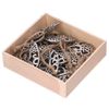 Pack of 8 Metal Heart Decorations