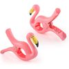 3 Set (6 Ct) Bubble Fish, Dolphin, Flamingo Beach Towel Clips
