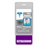 Ultrasound Badge Buddy Vertical w/Height & Weight Conversion Charts (Oversized, Purple)