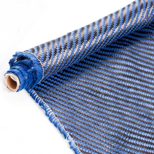 BARTOO 59" x 12" Carbon Fabric Cloth 3K Fabric Cloth (150cmx30cm) 220gsm High Strength Carbon Fiber (Blue)
