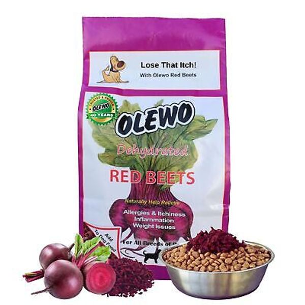 Olewo Original Red Beets for Dogs – Natural Anti Itch for Dogs, Dog Food Topp...