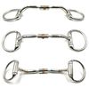 Pony Eggbutt Snaffle Horse Bit with Copper Roller and Inlay (4.75")