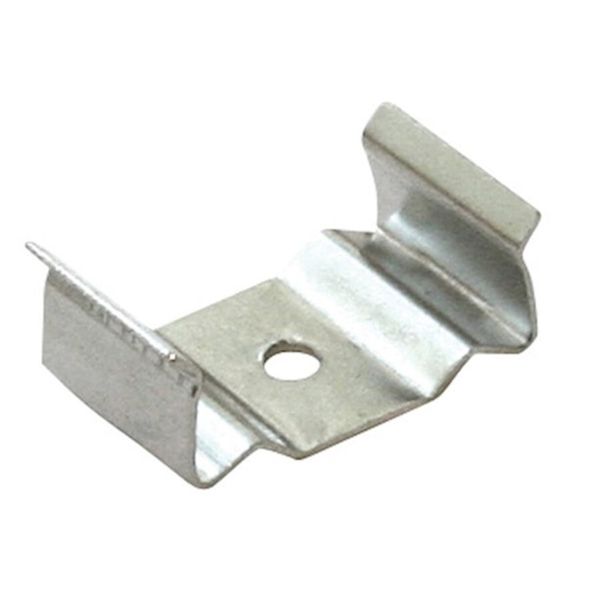 Cal Lighting Flat surface mounting clip, Brushed Steel - LTLS-FMC