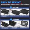 MICTUNING 12 Gang Switch Panel Kit Blue Led Auxiliary Relay System Marine 12/24V