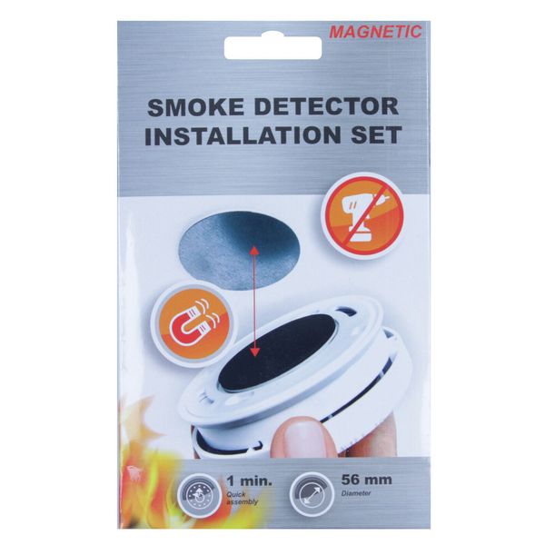 Quick Attach Magnetic Smoke Detector Mounting Kit Without Perseuse