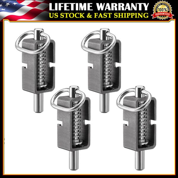 Pack of 4 Metal Spring Trailer Gate Door Ramp Loaded Weld-On Spring Latch Lock