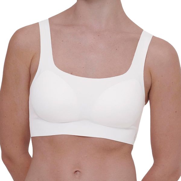 Sloggi Damen Zero Feel 2.0 Top Bra, Silk White, L