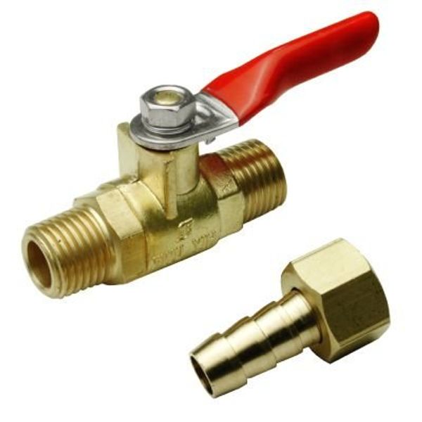 AP R1/4 Air Cock with Hose Joint | Cock Air Compressor Replacement Adjustment Accessory Parts Air Tool