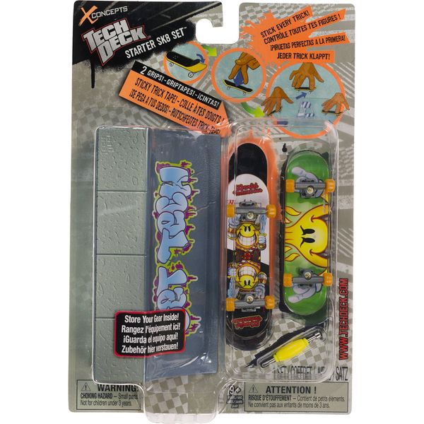 W o r l d  Industries: T e c h  D e c k  Finger Skateboard Starter Sk8 Pack (20049413)