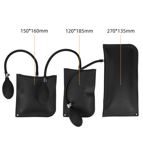 LUUFAN 3 Pack Air Wedge Pump Bag Inflatable Air Bag Car Repair Tool for Leveling Alignment Adjustable Shim Pump up Bag for Home Door Window Installation, 3 Sizes