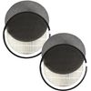 2-Pack HQRP LV-H132-RF Replacement Filter for LEVOIT LV-H132 Air Purifier
