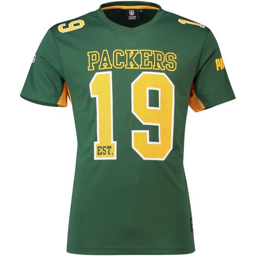 Majestic Green Bay Packers Moro Est. 21 Mesh Jersey NFL T-Shirt, l