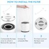 MOOKA Official Certified Replacement HEPA Filter for B-D02L Air Purifier (2-P...