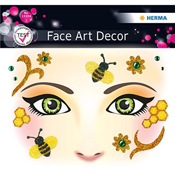 Face Art Sticker Honey bee 1Bl 1Pack