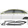 BOGAR TECH DESIGNS for Lincoln MKZ 2013-2020 Side Window Chrome Delete Overlay, Gloss Black