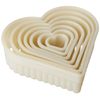 Mercer Culinary 7-Piece Heart Fluted Nylon Cutter Set