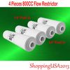 4 Pcs 800cc ML Flow Restrictor 1/4"-1/4" Quick Connect Push In Water Filter RO