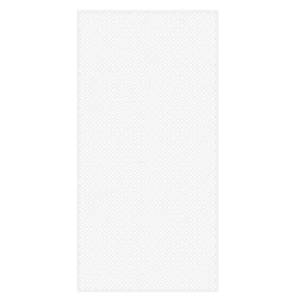 4 ft. x 8 ft. White Privacy Diamond Vinyl Lattice: Framed for Enhanced Structure
