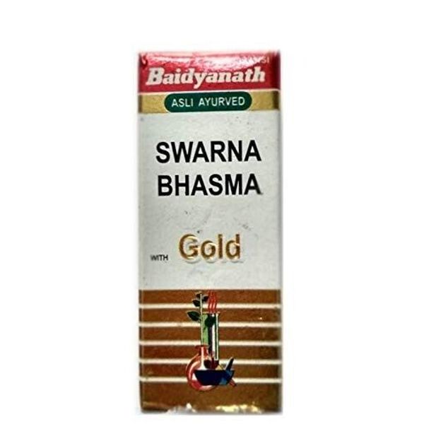 Baidyanath Jhansi Swarna Bhasma - 125 Mg free shipping