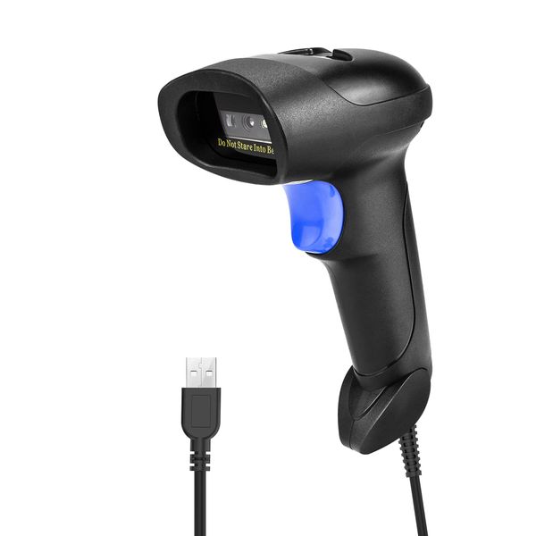 NetumScan USB 1D-Barcode-Scanner, kabelgebundener Handheld-CCD-Barcode-Leser, unterstützt das Scannen von UPC-Barcode-Lesern, geeignet für Lagerhallen, Bibliotheken, Supermärkte