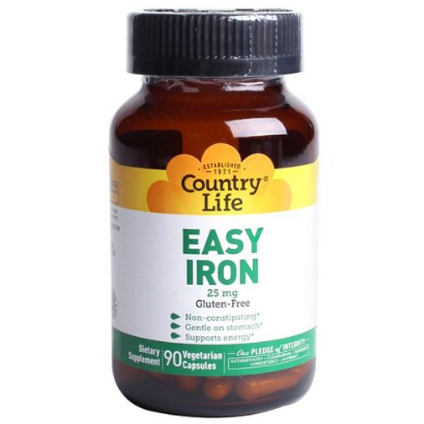 Country Life Vitamins Easy Iron 25 mg, 1 Pack See Details