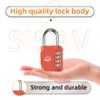 SISAV 4 Digit Combination Lock,Gym Padlock,Outdoor Combination Padlock,Suitable for School Lockers,Tool Boxes,Fences,Gate(Orange Red 1Pack)