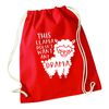Flox Creative Red Drawstring Bag This Llama Doesn't Want Drama