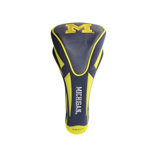 Team Golf NCAA Michigan Wolverines Single Apex Driver Head Cover Golf Club Single Apex Driver Headcover, Fits All Oversized Clubs, Truly Sleek Design