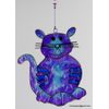 Purple Cat Suncatcher garden mobile or window ornament