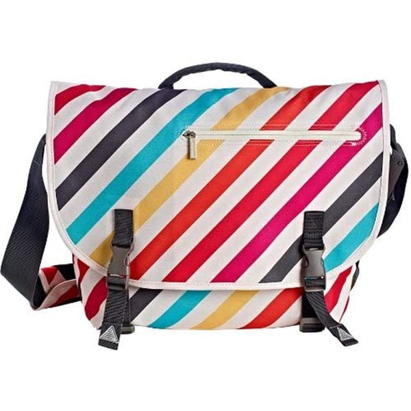 Studio C Tutti Stripes Collection Raleigh Messenger Bag (94060)