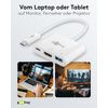 Goobay 62104 USB-C Multiport-Adapter HDMI, PD, weiß