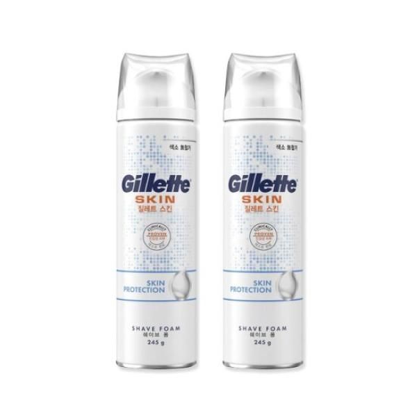 Gillette Skintec Foam Shaving Cream 245g 2ea