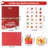 Awinker Christmas Cards with Envelope Set of 24 Greeting Cards Postcards Christmas Cards