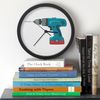 CafePress Power Drill 10" Wall Clock for Livingroom, Kitchen, or Office