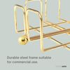 simplywire – Napkin/Serviette Holder with Weighted Bar – Light Gold