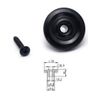 Bass Guitar String Trees String Retainer Guides with Mounting Screws Black 2Pcs