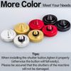 Soft Shutter Release Button (2 Pack/Black) High-end Pure Copper Camera Shutter Button (Gold)
