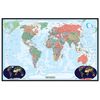 Swiftmaps 24" x 36" World Decorator Laminated Wall Map Poster Mural