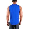 DEVOPS 3 Pack Men's Muscle Shirts Sleeveless Dry Fit Gym Workout Tank Top (Large, Black/Blue/Red)