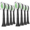 Ofashu Replacement Toothbrush Head (Black, M)