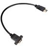 SYSTEM-S HDMI Stecker zu HDMI Eingang Panel Mount Adapter Kabel Verlängerungskabel 30cm