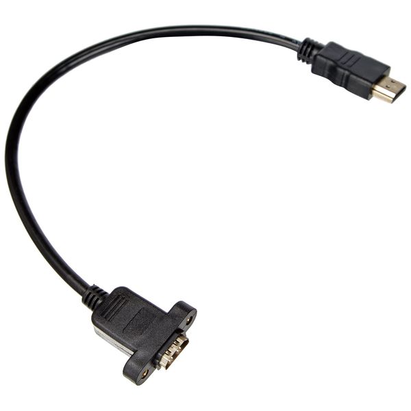 SYSTEM-S HDMI Stecker zu HDMI Eingang Panel Mount Adapter Kabel Verlängerungskabel 30cm