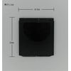Compact Mirror with Magnifier Black