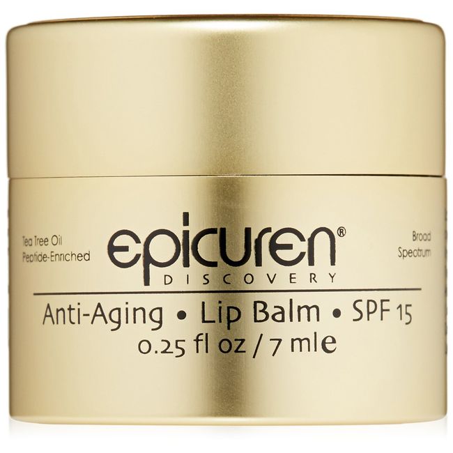 Epicuren Discovery Anti-Aging Lip Balm SPF 15, Tea Tree, 0.25 oz.