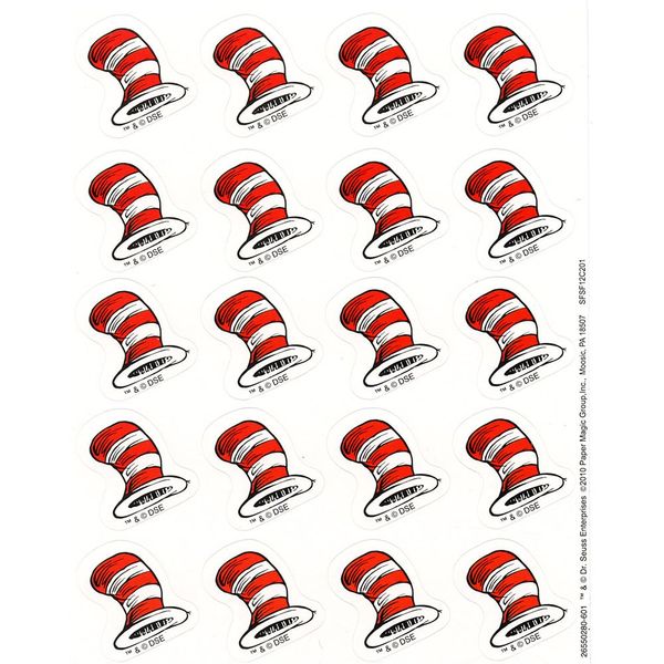 Eureka The Cat's Hat Stickers
