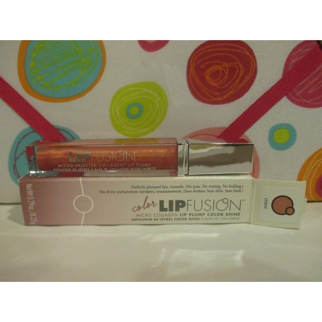 LIP FUSION  ~ MICRO COLLAGEN LIP PLUMP COLOR SHINE ~ CRAVE ~ 0.29 OZ BOXED